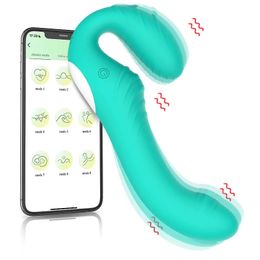 10 Speeds Strapless Strapon Anal Prostate Massager Dildo Vibrator Female Double Vibrating G Spot Adult Sex Toys for Women Couple 240308