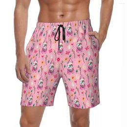 Men's Shorts Pink Easter Day Board Summer Print Casual Short Pants Male Sports Fitness Comfortable Custom Swimming Trunks