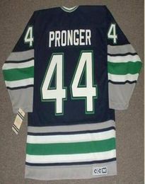 Custom Men Youth women Vintage 44 CHRIS PRONGER Hartford Whalers 1993 CCM Hockey Jersey Size S5XL or custom any name or number5295053