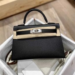 New Second Generation Silver Button Leather Mini Handbag Shoulder Crossbody Womens Bags Birkies sale 60% Off Store Online