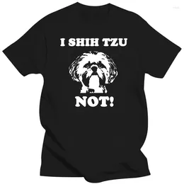 Men's T Shirts I Shih Tzu Not Shirt | Funny Dog Lover Unique Mens Tshirts Discount Cotton Tops Design