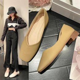 Casual Shoes 2024 Spring Korean Edition Pointed Toe Shallow Mouth Flat Women's Non Grinding Foot Cover