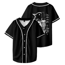 Anime Oyasumi PunPun Baseball T-shirt Women/Men Fashion Summer Short Sleeve Graphic Tees Streetwear Hip Hop Baseball Jersey