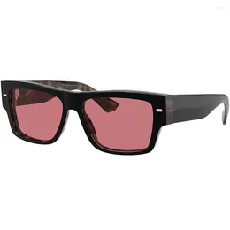 Sunglasses 2024 Brand Vintage Retro Rectangle Acetate Frame Uv400 Resin Men Women Model4451 Top-notch Fashion Solar EyeGlasses