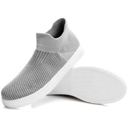 HBP Non-Brand Wholesale Flexible Durable Upper Slip On Knit Custom Sneakers Non-Slip Sole Walking Style Shoes