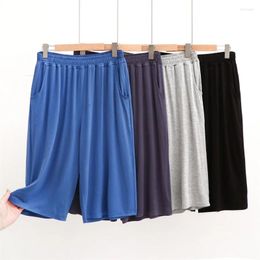 Men's Sleepwear 2024 Summer Casual Modal Shorts Homewear Sleep Bottoms Male Soft Trousers Thin Stretch Oversized Short Pants