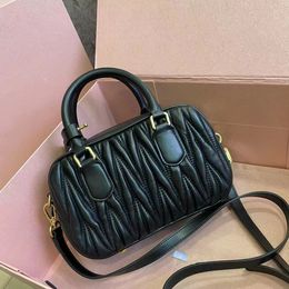 Luxury Handbag Designer Too Pretty Real Leather Shoulder Bag Girl Fashion Messenger Bags Purses Handbags Day Clutches New Sheep Skin Bowling Totes