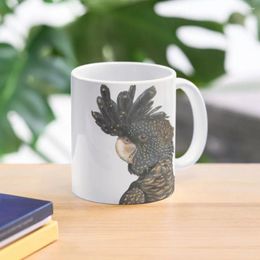 Mugs Black Cockatoo - By Nadya Neklioudova Coffee Mug Tourist Cups Set Kawaii Ceramic Creative