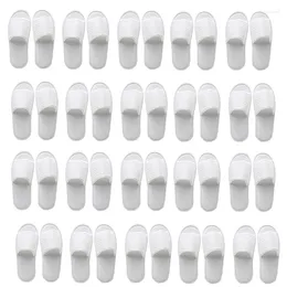 Slippers Spa 20 Pairs Open Toe Disposable Fit Size For Men And Women El Home Guest Used