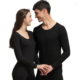 Men's Thermal Underwear Sets Solid Type Tops And Bottoms Cotton Undershirt Pant Shirts Women's Intimates
