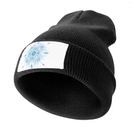 Berets Frozen Snowflake Knitted Cap Cute Brand Man Caps Women Men's