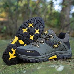 Fitness Shoes Men's Hiking Waterproof Mountain Climbing Outdoor Sport Trekking Sneakers Military Tactical Big Size 39-47