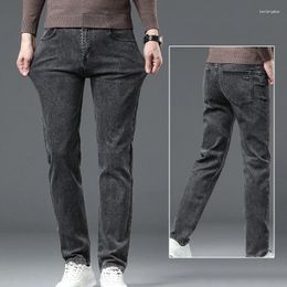 Men's Jeans Denim Design Classic Versatile Casual Pants Four Season Fashion Trend Elastic Slim Straight