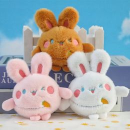 2024 Creative Little Rabbit Pendant Doll Keychains, Cute Rabbit Pendant Cartoon Plush Bag Mobile Phone Keychain Doll Pendant