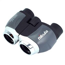 Genuine Telescope Nikula 10x22 Hd Binoculars Fun Sports Game Concert Telescopio Spotting Scope Mini for Fishing Portable Outdoor 240312