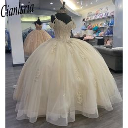 Quinceanera Dress 2024 Off Shoulder Princess Prom Ball Gown Sweet 16 XV Years Old Miss Birthday Pageant Mexican Dress