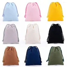 Storage Bags Drawstring Pure Cotton Bag For Christmas Gift Fabric Makeup Women Cosmetic Mini