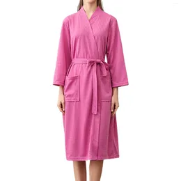 Women's Sleepwear Women Kimono Robe Bathrobe 2024 Autumn Lightweight Soft Nightdress Robes Female Winter Casual Unisex Warm Home Dressing