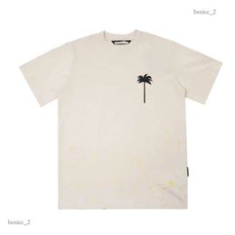 Designer Luxury Palmangel Shirt Palms Angels Mens Women Coconut Tree Couple Short Sleeve T Shirt Pattern Inkjet Graffiti Letter Printing Fashion Casual Tshirt 234