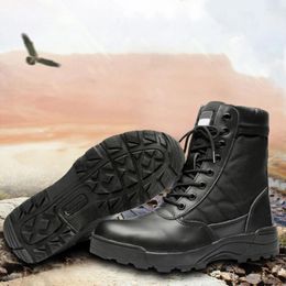 Fitness Shoes Desert Combat Boots Lace Up Army Breathable Winter Tactical Military High-top Lightweight Non-Slip For Men