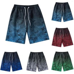 Men's Shorts Mens Summer Fashion Leisure Peach Skin Lace Up Pocket Spring Holiday Beach Pants Swimming Trunks Swims