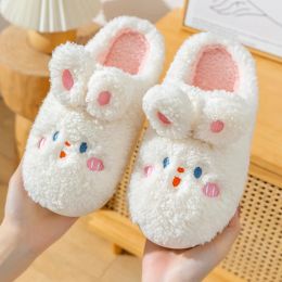 Boots Cute Rabbit Pattern Women Slippers Fur Home Comfortable New Platform Warm Plush Cotton Slippers Indoor Women Shoes Slippers