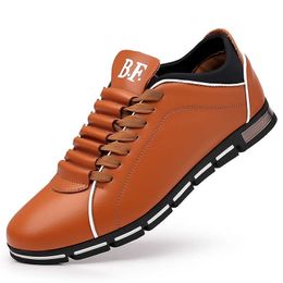 HBP Non-Brand Casual Shoes Fashion British Sports Style Cross-border Leather Extra Large Size Four Seasons Mens