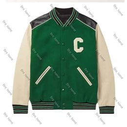 Men's Jackets CE Jacket Man Celinly Shirts for Man Designer Teddy Leather Stitching C-word Wool Baseball Uniform Home Letters and Women's High-end Fashion Jacket 343