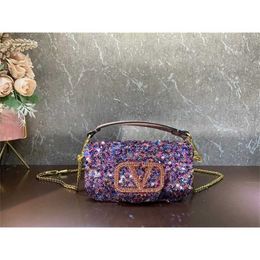 2024 Beaded Sequins Embroidery Stick Banquet Single Diagonal Straddle Chain Handbag 70% Off Store wholesale