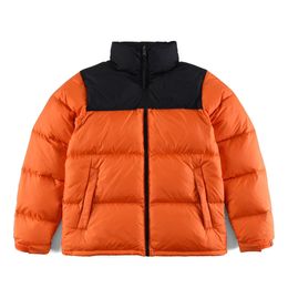 Kuzey Tasarımcı Erkekler Kirpi Ceketler Erkek Kat Uzun Kollu Fermuar Palto Çiftler Katlar Yüz Tasarımcı Mens Kış Ceket Parkas Dış Giyim Ceket Giysileri Portakal