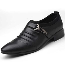 HBP Non-Brand 2024 factory Elegant Stylish dress genuine leather elevator shoes men