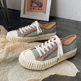 Boots Shoes for Women Canvas Fashion 2021 Spring and Summer New Student Sneakers Korean AllMatching Retro Easy Matching Board Shoes