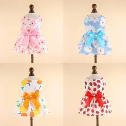 Dog Apparel Summer Floral Dress Princess Pet Clothes For Small Dogs Thin Wedding Es Puppy Skirt Chihuahua