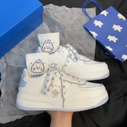 Boots 2021 Women's Sneakers Kawaii Shoes Anime Platform Fashion Casual Flats Haruku Vulcanized Winter Female White Dropshipping