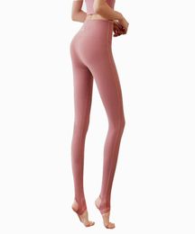 Leggings Women Align Yoga Pants girls joggers running Peach Buttocks Brushed Naked Sense Fitness Exercise Treading Training Green be black Grey pink2635606