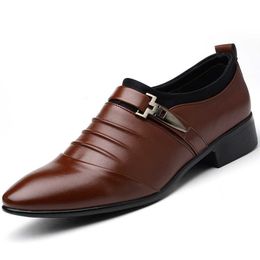 HBP Non-Brand Wholesale New design leather height increasing men elevator dress shoes