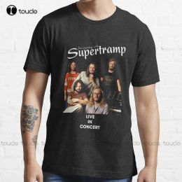 T-shirt Live In Concert Supertramp Flower High Quality Art Trending TShirt Custom Aldult Teen Unisex Digital Printing Tee Shirts Xs5Xl