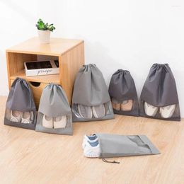 Storage Bags 10pcs Waterproof Travel Shoes Bag Tote Belt Nonwovens 31x43cm Home Organiser Housewear & Furnishings