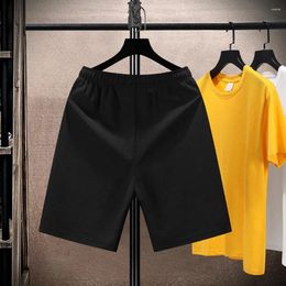 Men's Shorts Drawstring Summer Sport With Elastic Waist Pockets Casual Wide Leg Jogger Letter For