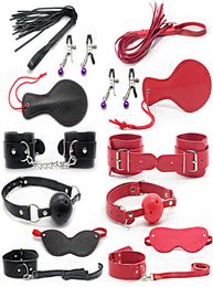 Sex Bondage Kit Set 7 Pcs Sexy toysAdult Games slave Toys Set handcuffs Footcuff Whip paddle mouth Gag Couples Erotic Toys4845172