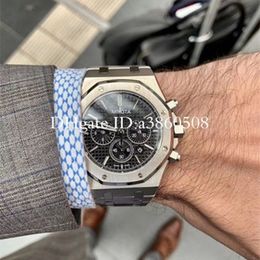 Top Mens Watch Stanless Steel 42mm Sapphire VK Chronograph Quartz Movement Sports Men Watches montre de luxe orologio di lusso315R