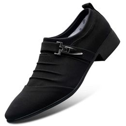 HBP Non-Brand Bestselling fashion non slip and breathable canvas mens formal shoes formal dress shoes