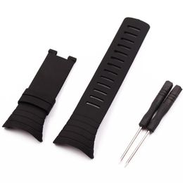 Watch Accessories For Suunto core Watches Men 100% All Standard Bracelet Black Belt Tape Strap2445