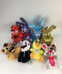 18cm FNAF Five Nights at Freddy Bear Fox Bonnie Chica Golden Freddy Nightmare Fredbear Kids Plush Toys27512679827