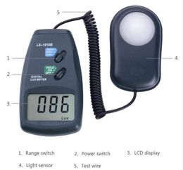 Luxmeter Digital Light Metre Lux Metre Pometer LCD Luxmeter Handheld Illuminometer 100 Pcs9508312