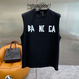 B2J04 paris mens t shirts France Luxury balencaigas balencigas letter Graphic print Fashion BALENCIAGA Mens Leave Me Alone Tshirt Women Clothes Tees polo waistcoat