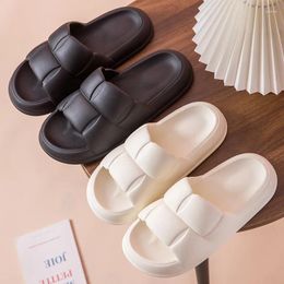 Slippers Platform For Men Fashion Summer Solid Colour Casual Home Couple Shoes EVA Non-slip Outside Beach Slides Bathroom Slipper