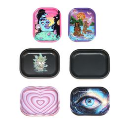 Rolling Tray 7*5.5inch Metal Tobacco Tray smoke pipe herb grinder tobacco storage smoke accessory z144