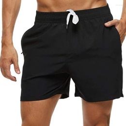 Men's Shorts Swim Trunks Beach Drawstring With Mesh Lining Elastic Waist Breathable Soft Casual Daily Streetwear Men