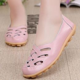 Casual Shoes Fashion Flats Hollow Out Women Loafers Spring Summer For Ladies Comfortable Female Big Size